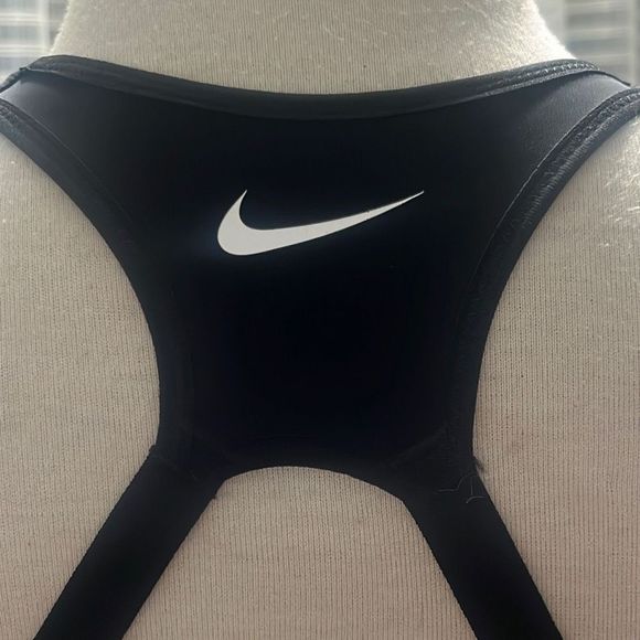 NIKE Dri-Fit Racer Back Black Sports Bra Women’s Medium - Picture 5 of 6